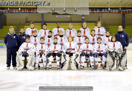 2015-12-03 Hockey Milano Rossoblu - Foto di squadra